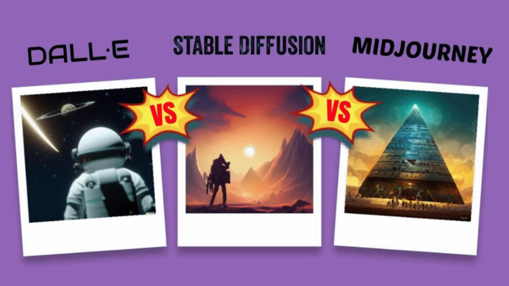 Midjourney vs DALL·E vs Stable Diffusion: AI Art Generators